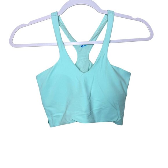 Lululemon Racerback Sports Bra Stretch Breathable Built in Bra Mint Women 2 - Picture 1 of 5